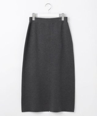 自由区 S 【カタログ掲載・セットアップ対応・洗える】スムージーニット スカート スレート
