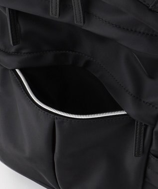 LA BAGAGERIE 【maison vert】 【多収納】タックポケットリュック ブラック