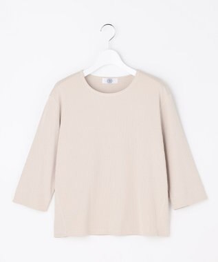 J.PRESS LADIES S 針抜きフライス クルーネック カットソー グレージュ系