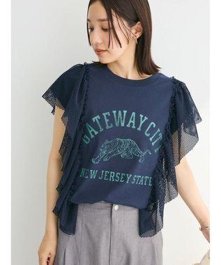 Green Parks ・ＳＵＧＡＲ　ＳＰＯＯＮ　ＴＩＧＥＲｐｔラッフルフレンチＴ Navy