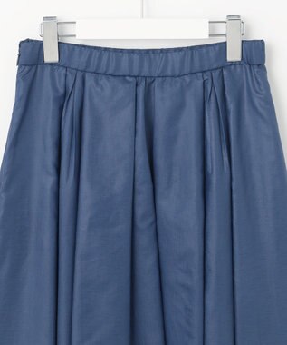 自由区 【洗える・XSサイズあり】シアーシャイニー スカート ダルブルー系