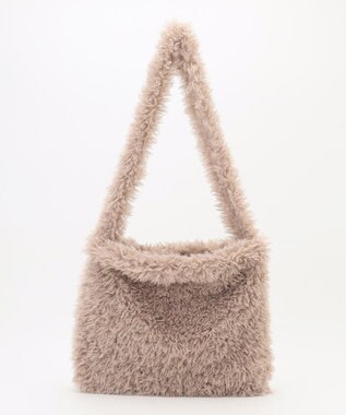 ANY 2WAYファーワンショルダーバッグ ベージュ