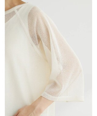 Green Parks ＳＥＴ２点メッシュラグランチュニック Off White
