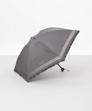 AURORA 【MACKINTOSH LONDON（マッキントッシュ ロンドン）】フリルオーガンジータック加工晴雨兼用パラソル（折りたたみ傘）