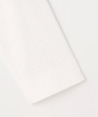 J.PRESS LADIES L 針抜きフライス クルーネック カットソー ホワイト系