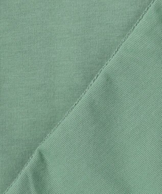 J.PRESS YORK STREET 【UNISEX】ブルドックプリント クルーネック Tシャツ ライトグリーン系