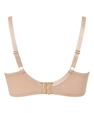 WACOAL ブラジャー フルカップブラ 上胸にフィット 外付けワイヤー ラクなつけごこち 綿混素材(バック) まるみのあるナチュラルシルエット 【EverChic】 レディース BRB284 /ワコール カラシ