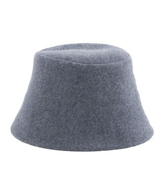 MOONBAT 【洗える】ウールバケットハット サイズ調整可 UVカット 畳める 大きめ ネイビーブルー