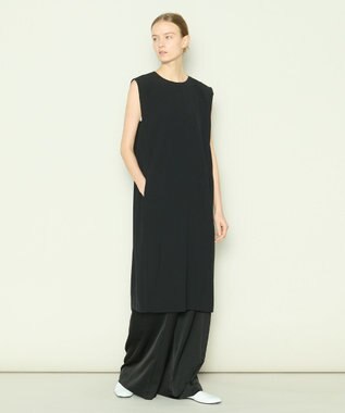 JOSEPH 【洗える】スムースジョーゼット　ドレス Black