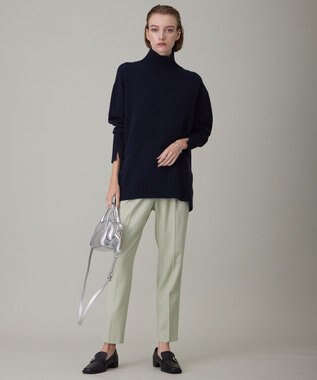 ICB 【洗える】ウール2WAYストレッチ テーパードパンツ ヘイズグリーン系