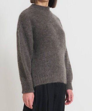 muuc アルパカモヘヤ畦編みプルオーバー