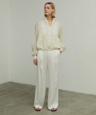 BEIGE， NINA / タフタブルゾン Ecru