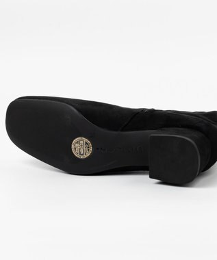 BONTRE 【UNISA/ウニサ】ショートヒールストレッチブーツ ブラック