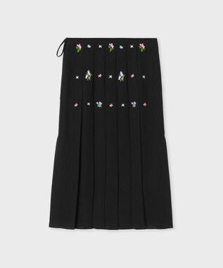 Paul Smith フラワーエンブロイダリー スカート ブラック