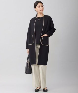 自由区 【接触冷感・UVカット・吸水速乾・洗える】シェルタリングオックスストレート パンツ シャンブレーベージュ