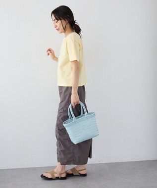 CRAFT STANDARD BOUTIQUE フロッキープリントＴシャツ Light Yellow
