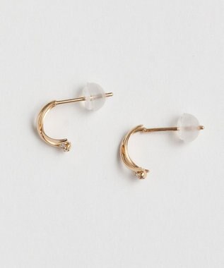 Phoebe 【 K10 】クロッシングビジューピアス ゴールド