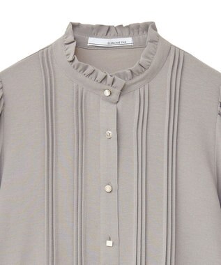 Green Parks ・ＥＬＥＮＣＡＲＥ　ＤＵＥ　ピンタックブラウス Gray Beige