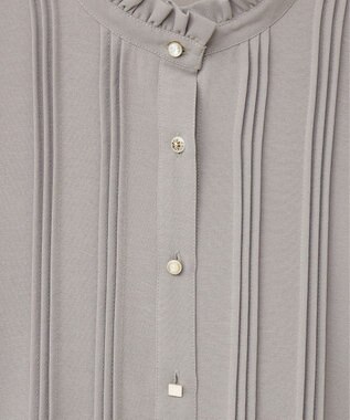 Green Parks ・ＥＬＥＮＣＡＲＥ　ＤＵＥ　ピンタックブラウス Gray Beige