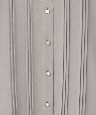 Green Parks ・ＥＬＥＮＣＡＲＥ　ＤＵＥ　ピンタックブラウス Gray Beige