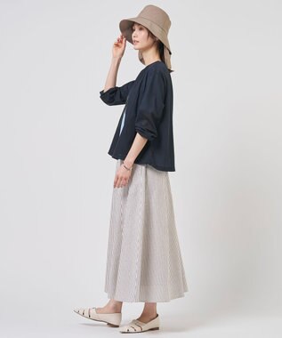 J.PRESS LADIES 【畳める・2way】ワイドブリム ハット モカ系