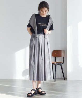 23区 【WEB限定】ストラップ スポーツ サンダル ブラック系