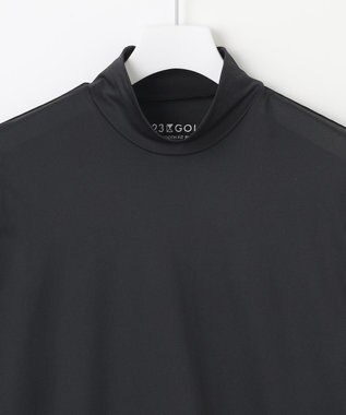 23区GOLF 【MEN】30デニールカノコハイネックインナー ブラック系