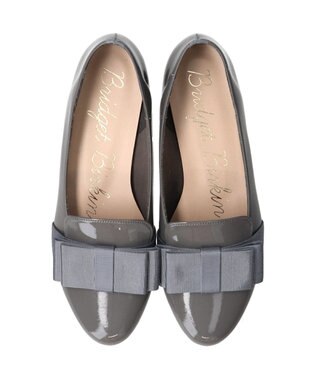 Bridget Birkin 【Bridget Birkin】ガーリーリボンローファー グレーエナメル