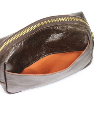 Regalo Felice 【しっかり大容量 / スマホも入る / 日本製】ポーチ / REGALO BR(ブラウン)