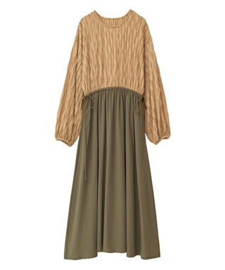 Green Parks ■ＥＳＣＡＲ　ハイブリットフレアワンピース Beige