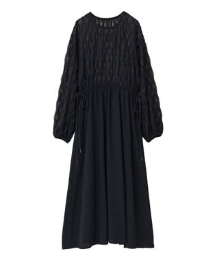 Green Parks ■ＥＳＣＡＲ　ハイブリットフレアワンピース Black