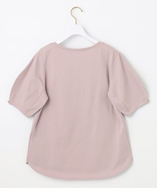 ANY SIS 【汗ジミ防止・UVケア】アーモンドスリーブ カットソー ローズグレー