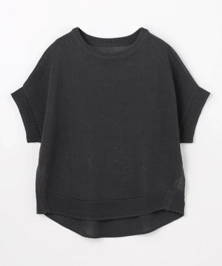 ANY ラミータッチオーバーニット スレート