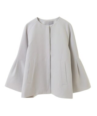 Green Parks ef-de タック袖ラグランジャケット Light Gray