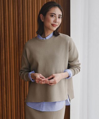 ICB コットンポリエステルスムース  プルオーバー ニット