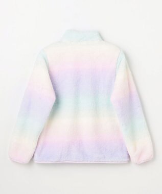 ANY KIDS 【ドッキング可能】ネコボアブルゾン ラベンダー×レインボー