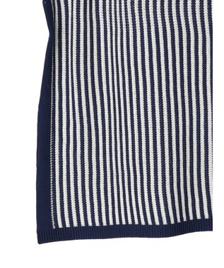 Green Parks ストライプドロストベスト Navy