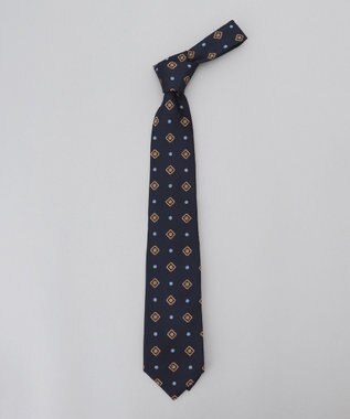 GOTAIRIKU 【日本製】西陣ネクタイ_小紋柄 ネイビー系4