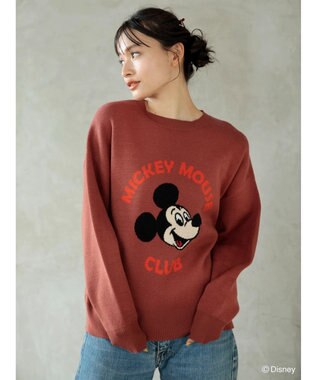 Green Parks ミッキーマウス・クラブ／ジャガードニット Orange