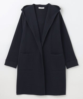 ANY 【洗濯機可】フーディーコーディガン ネイビー