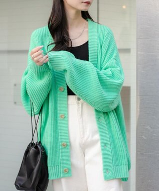 WEGO ルーズカーデ グリーンその他