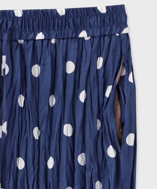 Paul Smith Large Polka ワイドパンツ インディゴブルー