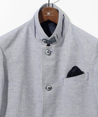 JOSEPH ABBOUD 【JAPANファブリック/清涼/軽量】 クールコードレーン ブルゾン パープル系