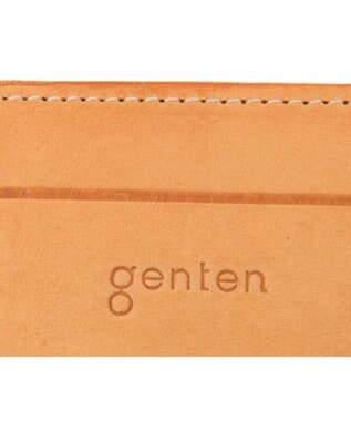 genten カットワーク パスケース ヌメベージュ