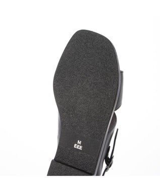 ing <ing>【WEB限定】【３E】ダブルベルトサンダル ブラックカタオシ