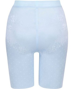 Wing ガードル 夏の汗ムレから解放 おなか押さえ ヒップアップ ウエストくいこみにくい 【ときはなつパンツ】 ロング丈 KQ2714 ウイング／ワコール サックス