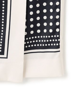 BEIGE， GADE / モノトーンドット柄ラップ風スカート Navy Mix