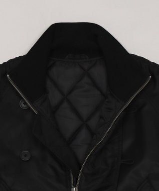 WEGO ナイロンスタンドブルゾン ブラック