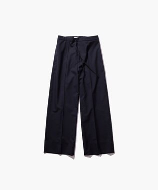 ATON 【26FW】WOOL TROPICAL | ピンタックイージーパンツ NAVY
