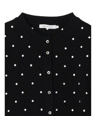 AMERICAN HOLIC Ｄｏｔモックネックニットカーディガン Dot